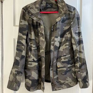Love Tree camo utility cinch waist jacket